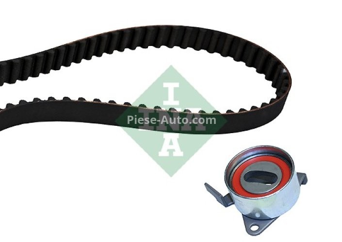 Kit distribuție INA (curea + role) pentru: DAIHATSU APPLAUSE I, APPLAUSE II, CHARADE IV, FEROZA, GRAN MOVE 1.5/1.6 10.88-