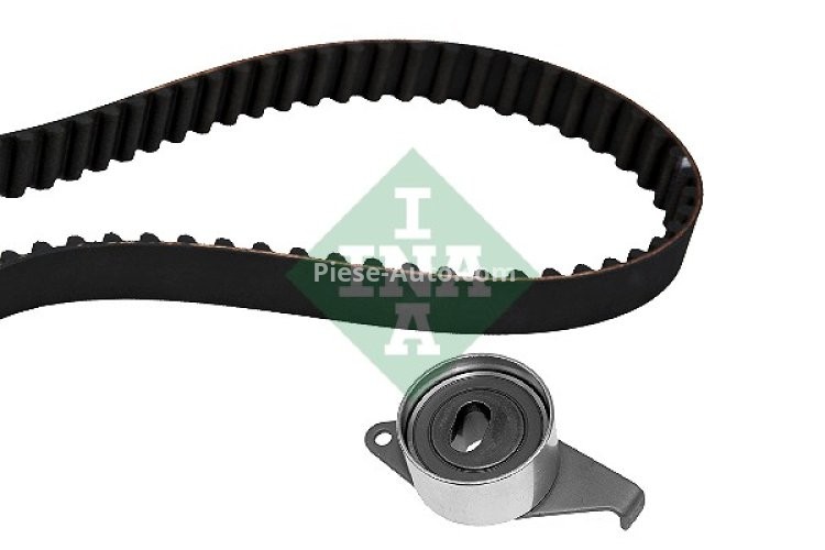 Kit distribuție INA (curea + role) pentru: DAIHATSU CUORE V, CUORE VI, MOVE, SIRION, TREVIS, YRV; TOYOTA DUET 1.0 04.98-