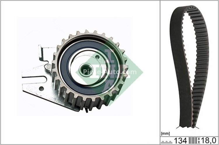 Kit distribuție INA (curea + role) pentru: FIAT BRAVA, BRAVO I, MAREA; LANCIA Y 1.4 10.95-09.03