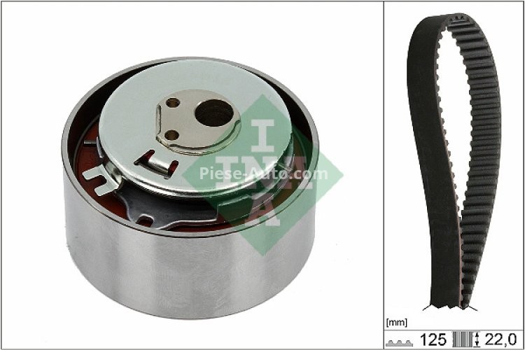 Kit distribuție INA (curea + role) pentru: FIAT PANDA, PANDA/HATCHBACK 1.1 02.95-