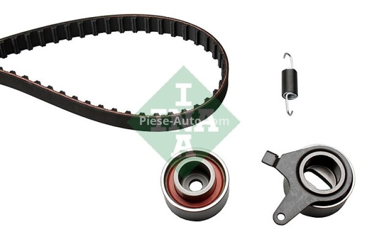 Kit distribuție INA (curea + role) pentru: KIA SHUMA, SHUMA I; MAZDA 323 C IV, 323 C V, 323 F IV, 323 F V, 323 III, 323 S IV, 323 S V, MX-3, MX-5 I, MX-5 II, XEDOS 6 1.5/1.6/1.8 10.85-10.05
