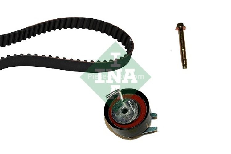 Kit distribuție INA (curea + role) pentru: VOLVO V40; CITROEN C5 III, C6; JAGUAR S-TYPE II, XF I, XJ; LAND ROVER DISCOVERY III, DISCOVERY IV, RANGE ROVER IV 2.5/2.7D/3.0D 06.04-