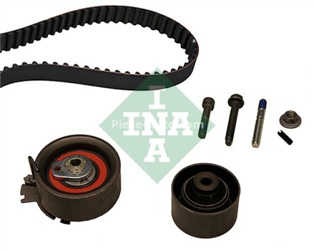 Kit distribuție INA (curea + role) pentru: CITROEN BERLINGO, BERLINGO/MINIVAN, C3 I, C4, C4 I, XSARA; PEUGEOT 206, 208 II, 307, PARTNER, PARTNER ORIGIN 1.6/1.6ALK/1.6LPG 07.00-