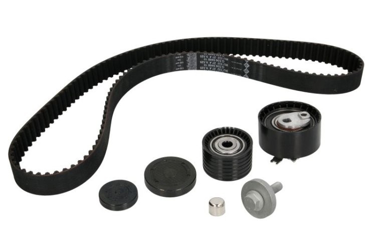 Kit distribuție INA (curea + role) pentru: RENAULT CLIO III, FLUENCE, GRAND SCENIC II, GRAND SCENIC III, LAGUNA II, LAGUNA III, MEGANE, MEGANE II, MEGANE III 1.6/1.6ALK/1.6LPG 11.02-