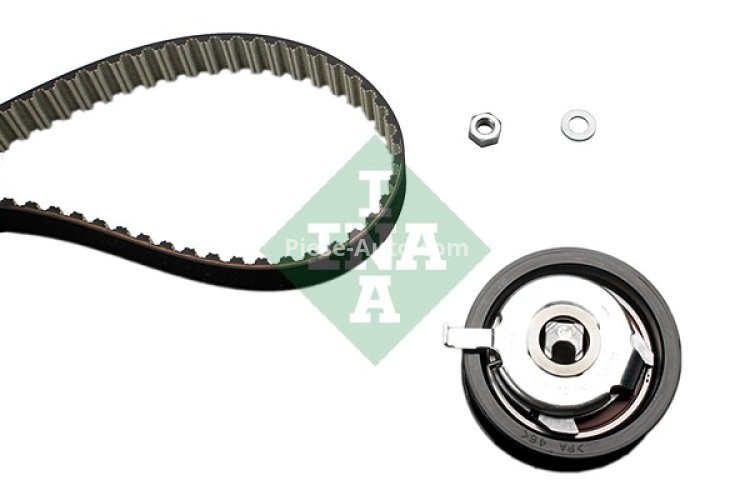 Kit distribuție INA (curea + role) pentru: SEAT AROSA; SKODA FELICIA I, FELICIA II; VW CADDY II, LUPO I, POLO, POLO III 1.7D/1.9D 10.94-07.05