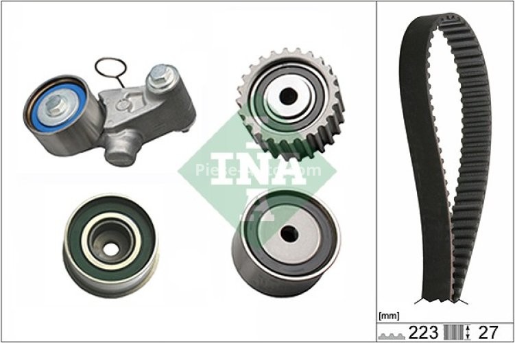 Kit distribuție INA (curea + role) pentru: SUBARU FORESTER, IMPREZA, LEGACY III, LEGACY IV, LEGACY V, OUTBACK 1.6-2.5 08.92-