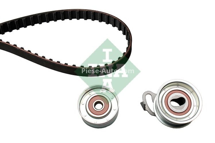 Kit distribuție INA (curea + role) pentru: TOYOTA AVENSIS, CALDINA, CAMRY, CARINA E VI, CARINA II, CARINA III, CARINA IV, CARINA V, COROLLA, COROLLA FX, CORONA 1.8D/2.0D/2.2D 04.82-08.04