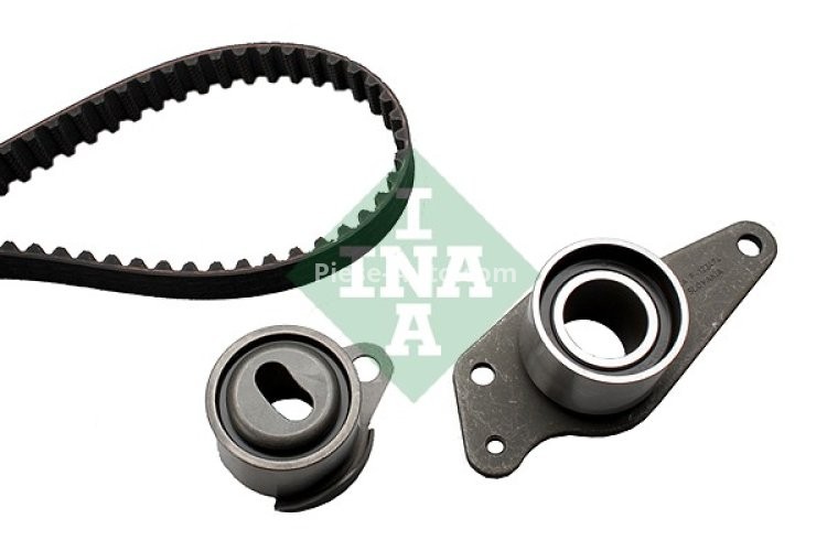 Kit distribuție INA (curea + role) pentru: VOLVO 340-360, 440, 460, V40; RENAULT 11, 19 I, 19 I CHAMADE, 19 II, 19 II CHAMADE, 19 II/HATCHBACK, 21, 9, MEGANE I 1.6D/1.9D 10.82-08.03