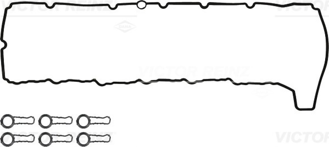 Set garnitura capac culbutori VICTOR REINZ  pentru: BMW 3 (E90), 3 (E91), 3 (E92), 3 (E93), 5 (F10), 5 (F11), 5 GRAN TURISMO (F07), 7 (F01, F02, F03, F04), X5 (E70), X6 (E71, E72) 3.0D 06.05-02.17