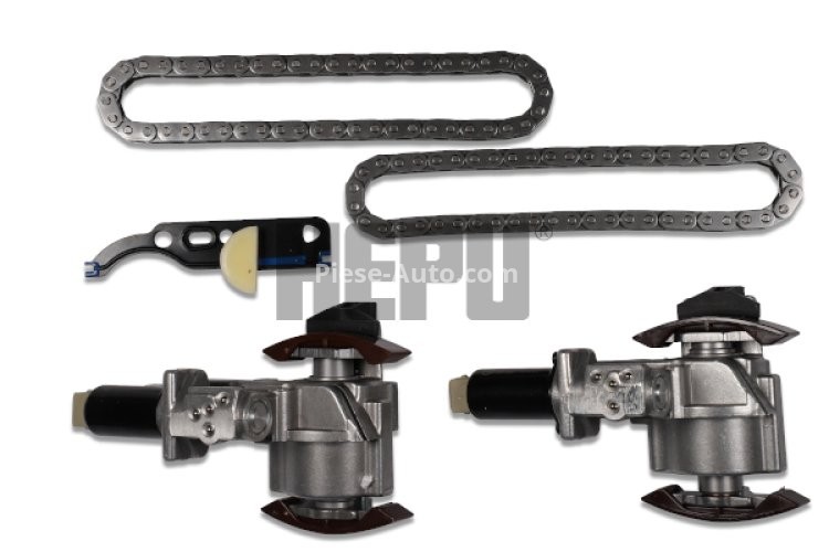 Kit lanț distribuție HEPU (lanț + elmente) pentru: AUDI A4 B5, A4 B6, A6 C4, A6 C5, A8 D2, ALLROAD C5; SEAT LEON, TOLEDO II; SKODA OCTAVIA I; VW GOLF IV, PASSAT B5, PASSAT B5.5 1.8-2.8 12.95-06.06