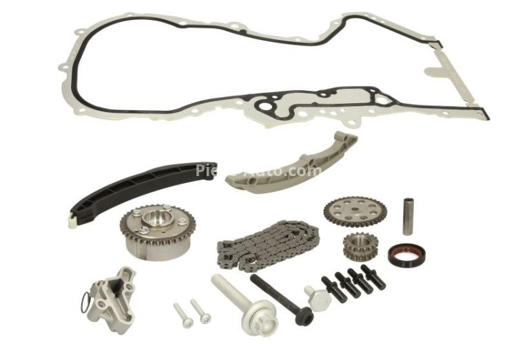 Kit lanț distribuție HEPU (lanț + elmente) pentru: AUDI A1, A3; SEAT ALTEA, ALTEA XL, LEON, TOLEDO III, TOLEDO IV; SKODA OCTAVIA II, RAPID, SUPERB II, YETI; VW CC B7, EOS, GOLF PLUS V, GOLF V 1.4/1.4ALK 05.07-