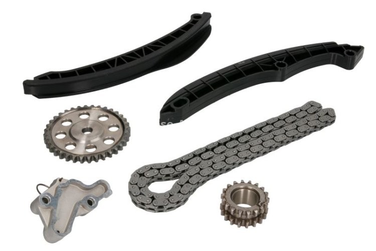 Kit lanț distribuție HEPU (lanț + pinioane) pentru: AUDI A1, A3; SEAT ALTEA XL, TOLEDO IV; SKODA OCTAVIA II, YETI; VW BEETLE, EOS, GOLF PLUS V, GOLF V, GOLF VI, JETTA III, JETTA IV, PASSAT B6, PASSAT B7 1.4 02.06-