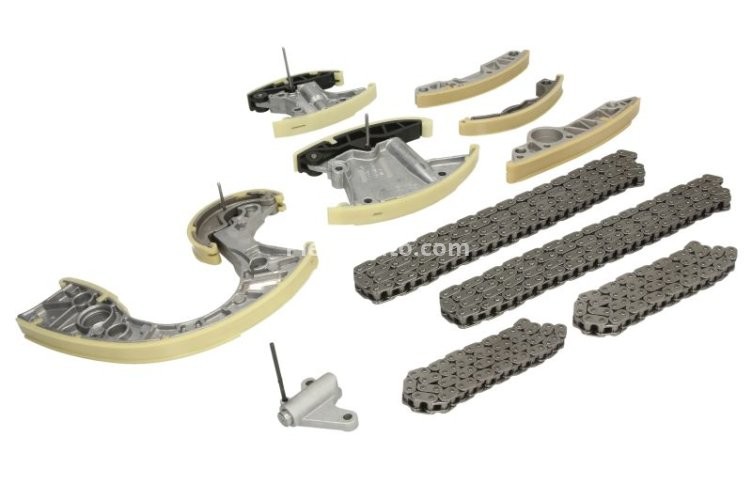 Kit lanț distribuție SWAG (lanț + elemente) pentru: AUDI A4 B7, A6 ALLROAD C6, A6 C6, A8 D3, Q7; VW PHAETON, TOUAREG 2.7D/3.0D/4.0D 05.03-08.11