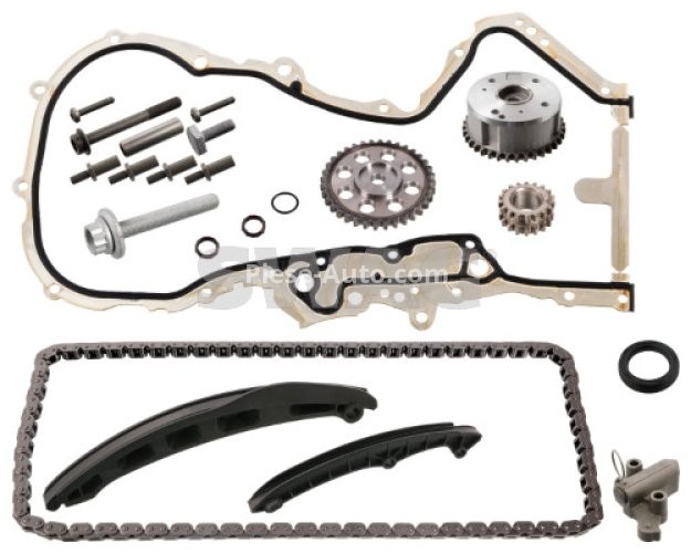 Kit lanț distribuție SWAG (lanț + pinioane) pentru: AUDI A1, A3; SEAT ALHAMBRA, ALTEA, ALTEA XL, IBIZA IV, IBIZA IV SC, IBIZA IV ST, LEON, TOLEDO IV; SKODA FABIA II, OCTAVIA II, RAPID, ROOMSTER 1.4-1.6 08.03-