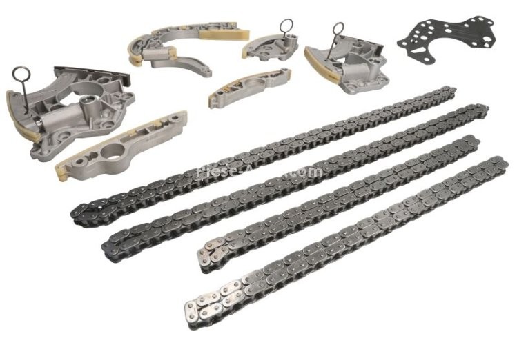Kit lanț distribuție MOTIVE (lanț + elmente) pentru: AUDI A5, A6 ALLROAD C6, A6 C6, A8 D3, Q7, R8, R8 SPYDER; VW TOUAREG 4.2/5.0/5.2 03.06-07.15