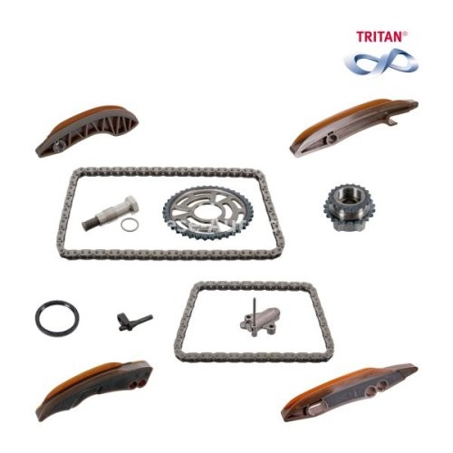 Kit lanț distribuție SWAG (lanț + pinioane) pentru: BMW 1 (F20), 1 (F21), 1 (F40), 2 (F22, F87), 2 (F23), 2 (F45), 2 GRAN COUPE (F44), 2 GRAN TOURER (F46), 2 GRAN TOURER VAN (F46), 3 (F30, F80) 2.0D/2.0DH 06.10-