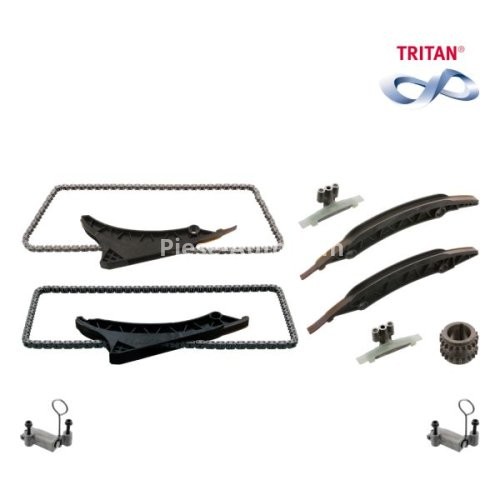 Kit lanț distribuție SWAG (lanț + pinioane) pentru: BMW 5 (F10), 5 (F11), 5 (G30, F90), 5 GRAN TURISMO (F07), 6 (F12), 6 (F13), 6 GRAN COUPE (F06), 7 (F01, F02, F03, F04), 7 (G11, G12), 7 (G70) 4.0/4.4/4.4H 09.11-