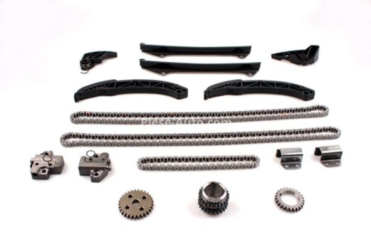 Kit lanț distribuție HEPU (lanț + elmente) pentru: HYUNDAI GENESIS, GRANDEUR, IX55, SONATA V; KIA OPIRUS, SORENTO I 3.3/3.8 01.05-