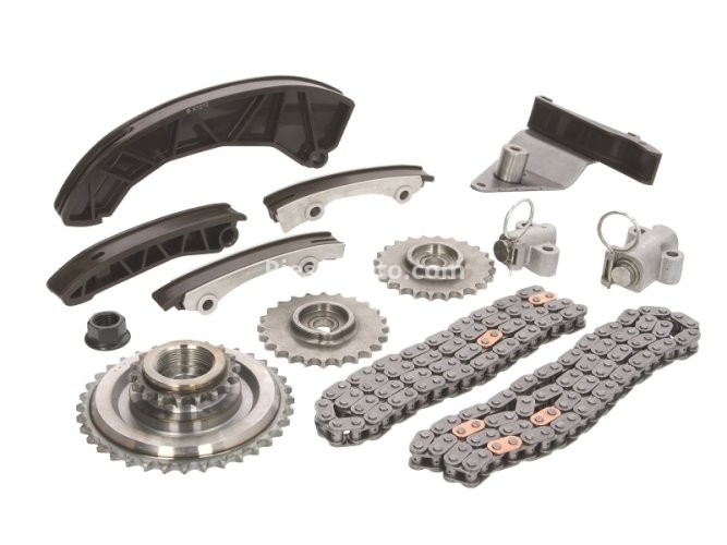 Kit lanț distribuție MOTIVE (lanț + pinioane) pentru: HYUNDAI ACCENT III, ACCENT IV, ELANTRA IV, ELANTRA V, GETZ, I10 I, I20 I, I20 II, I30, I40 I, I40 I CW, IX20, IX35, MATRIX, TUCSON; KIA CARENS III 1.1D-1.7D 10.01-