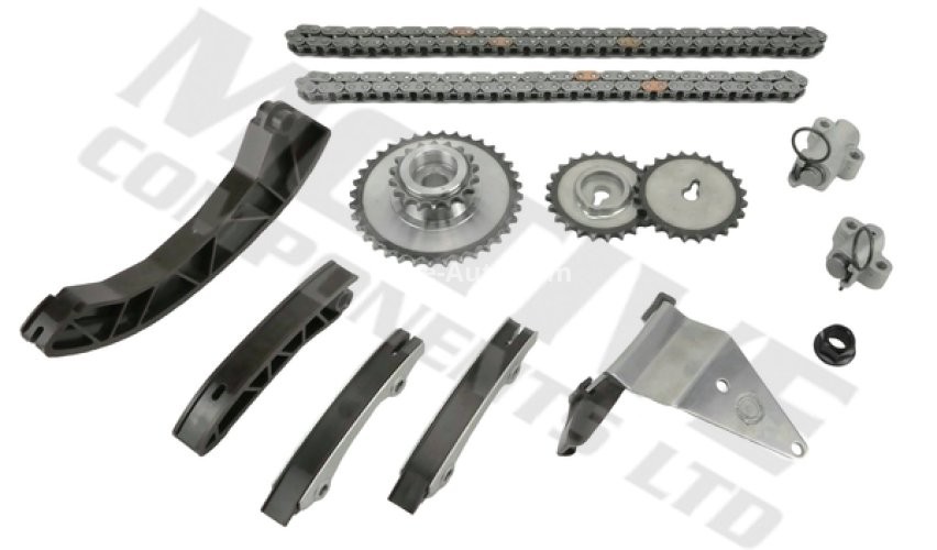 Kit lanț distribuție MOTIVE (lanț + pinioane) pentru: HYUNDAI ACCENT III, ACCENT IV, ELANTRA IV, ELANTRA V, GETZ, I10 I, I20 I, I20 II, I30, I40 I, I40 I CW, IX20, IX35, MATRIX, TUCSON; KIA CARENS III 1.1D-1.7D 10.01-