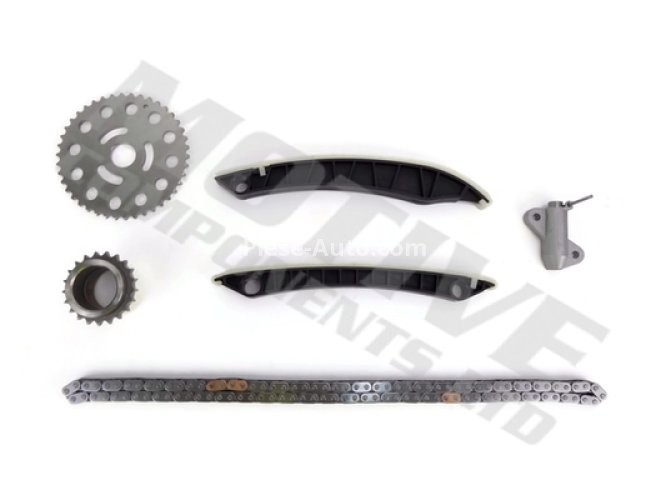 Kit lanț distribuție MOTIVE (lanț + pinioane) pentru: MERCEDES C T-MODEL (S205), C (W205); NISSAN NV300, QASHQAI I, QASHQAI II, X-TRAIL III; OPEL VIVARO B; RENAULT ESPACE V, FLUENCE, GRAND SCENIC III 1.6D 04.11-