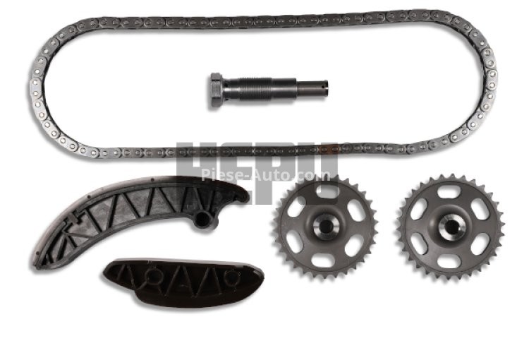 Kit lanț distribuție HEPU (lanț + elmente) pentru: MERCEDES B SPORTS TOURER (W246, W242), C (C204), C T-MODEL (S204), C (W204), CLS (C218), E (A207), E (C207), E T-MODEL (S212), E (W212) 1.8D/2.2D 06.06-