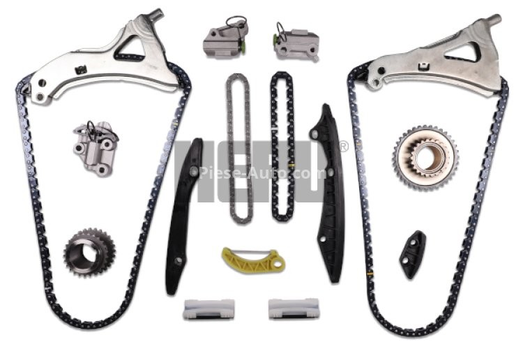 Kit lanț distribuție HEPU (lanț + pinioane) pentru: MERCEDES CLS (C218), CLS SHOOTING BRAKE (X218), E (A207), E (C207), E T-MODEL (S212), E (W212), GL (X166), GLE (C292), GLE (W166), GLS (X166), M (W166) 4.7 02.11-