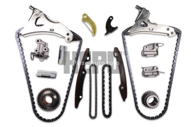 Kit lanț distribuție HEPU (lanț + elmente) pentru: MERCEDES C (A205), C (C204), C (C205), C T-MODEL (S204), C T-MODEL (S205), C (W204), C (W205), CLS (C218), CLS SHOOTING BRAKE (X218), E (A207) 3.0-3.5H 06.08-