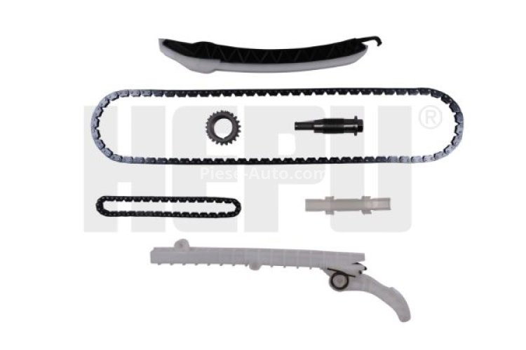 Kit lanț distribuție HEPU (lanț + elmente) pentru: MERCEDES A (W176), B SPORTS TOURER (W246, W242), C T-MODEL (S205), C (W205), CLA (C117), CLA SHOOTING BRAKE (X117), GLA (X156) 1.6/2.0/2.0CNG 11.11-