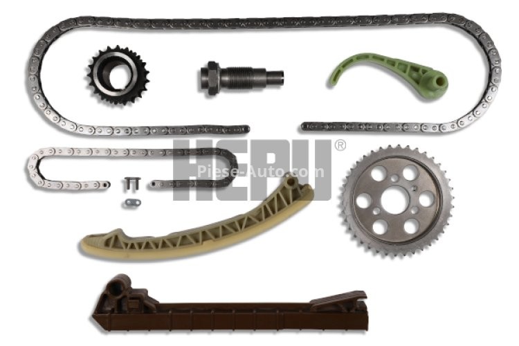 Kit lanț distribuție HEPU (lanț + pinioane) pentru: MERCEDES A (W168), VANEO (414) 1.7D 07.98-07.05