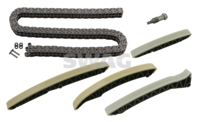Kit lanț distribuție SWAG (lanț + elemente) pentru: MERCEDES E (W211), GL (X164), M (W164), S (W221) 4.0D 01.06-12.13