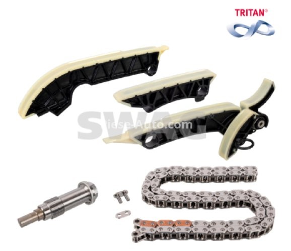 Kit lanț distribuție SWAG (lanț + elemente) pentru: MERCEDES A (V177), A (W177), B SPORTS TOURER (W247), C (A205), C (C205), C T-MODEL (S205), C (W205), CLA (C118), CLA SHOOTING BRAKE (X118) 1.6D/2.0D 05.18-