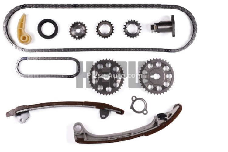 Kit lanț distribuție HEPU (lanț + pinioane) pentru: TOYOTA ALLION I, AVENSIS, AVENSIS VERSO, CALDINA, CAMRY, GAIA, HARRIER, ISIS, NOAH/VOXY, OPA, PREVIA II, PREVIA III, RAV 4 II, RAV 4 III, SOLARA 2.0/2.4 02.00-