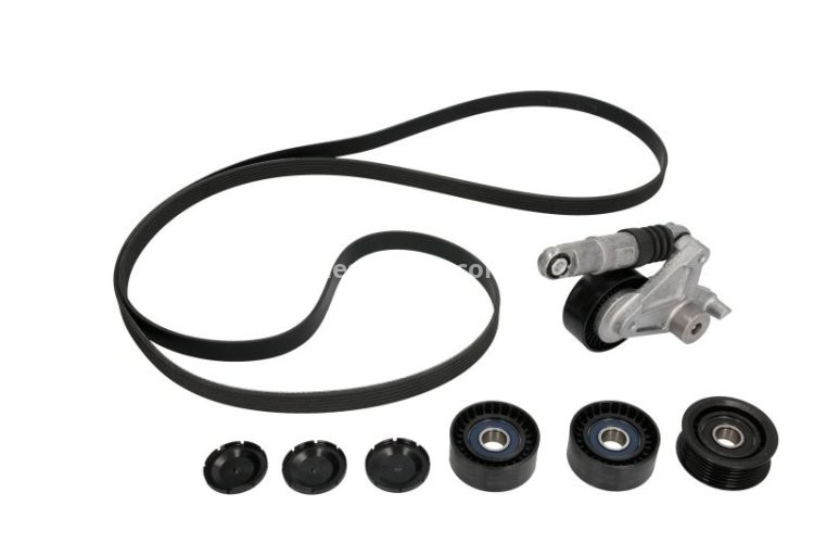 Set curea transmisie INA - cu role , întinzător - pentru: AUDI A4 B7, A6 ALLROAD C6, A6 C6, A8 D3, Q7 2.7D/3.0D 08.03-08.15