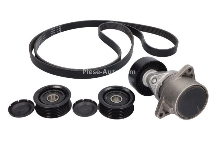 Set curea transmisie INA - cu role , întinzător - pentru: MERCEDES C (CL203), C T-MODEL (S203), C T-MODEL (S204), C (W203), C (W204), CLC (CL203), CLK (C209), E T-MODEL (S211), E (W211), S (W220) 2.0D-3.2D 08.99-