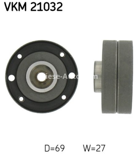 Rola ghidare curea distributie pentru : AUDI 100 C3, 200 C3, 80 B3, 90 B2, 90 B3, COUPE B3, QUATTRO 1.9-2.3 07.80-12.96