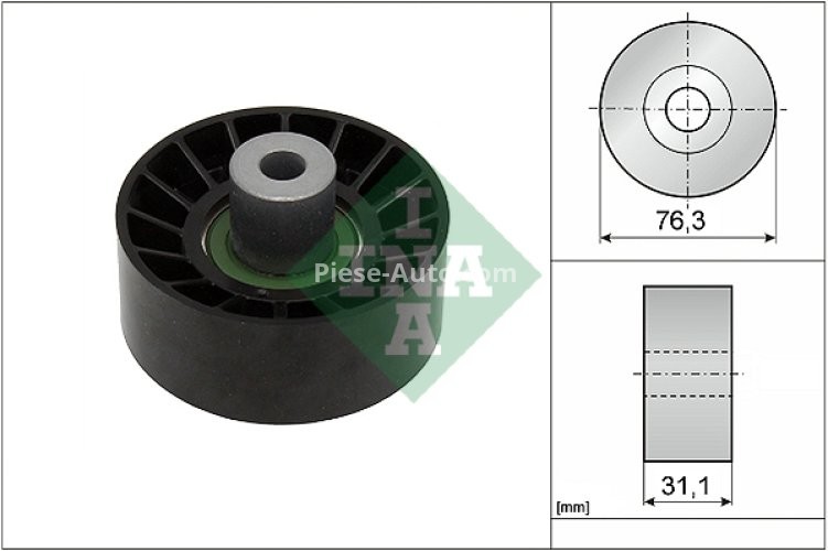 Rolă ghidare curea accesorii INA pentru : FORD TRANSIT 2.4D/3.2D 04.06-08.14