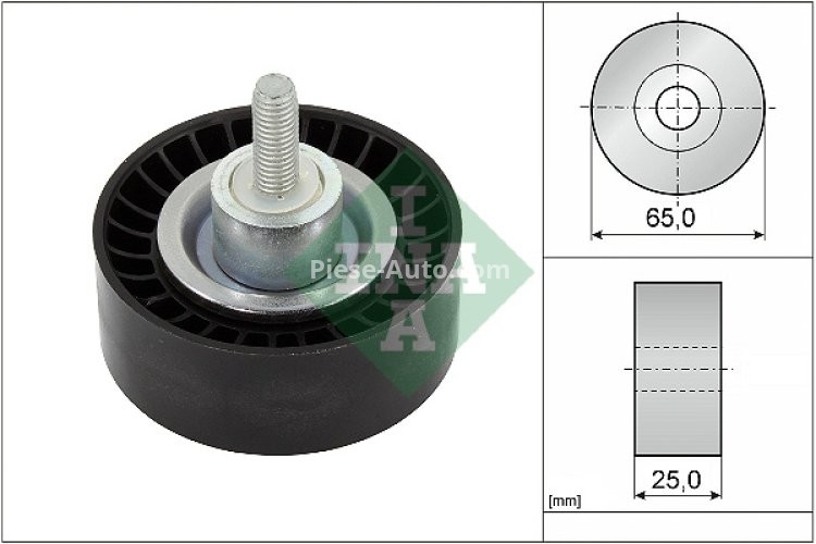 Rolă ghidare curea accesorii INA pentru : JAGUAR E-PACE, F-PACE, XE, XF II, XF SPORTBRAKE; LAND ROVER DEFENDER, DISCOVERY SPORT, DISCOVERY V, RANGE ROVER EVOQUE, RANGE ROVER SPORT II 2.0/2.0D 12.14-