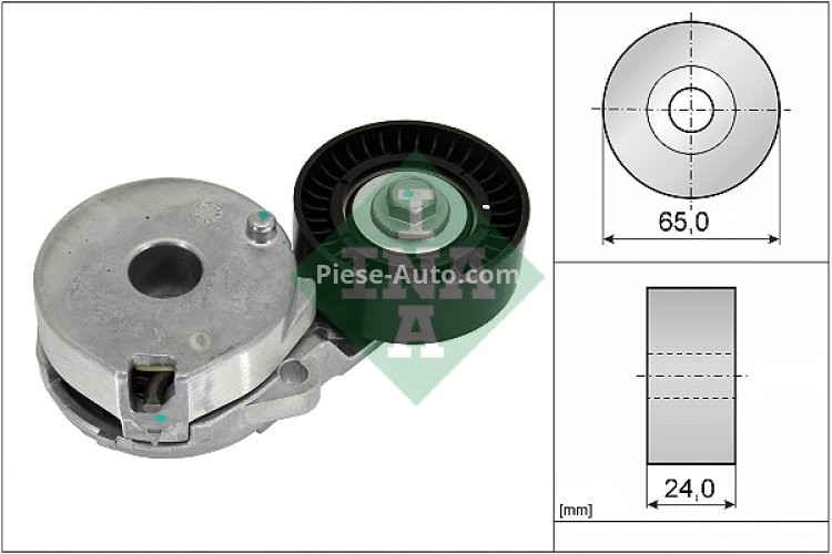 Rolă ghidare curea accesorii INA pentru :  NISSAN JUKE, PULSAR, QASHQAI II, TIIDA, X-TRAIL III; RENAULT CLIO IV, ESPACE V, KADJAR, MEGANE IV, TALISMAN 1.6/1.8 06.10-