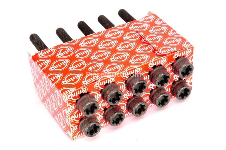 Set șuruburi / prezoane chiulasă - ELRING - pentru:  ALFA ROMEO MITO; FIAT DOBLO, PUNTO, QUBO, STRADA; FORD KA; LANCIA YPSILON; OPEL AGILA, ASTRA H, J, CORSA C, D 1.3D 06.03-