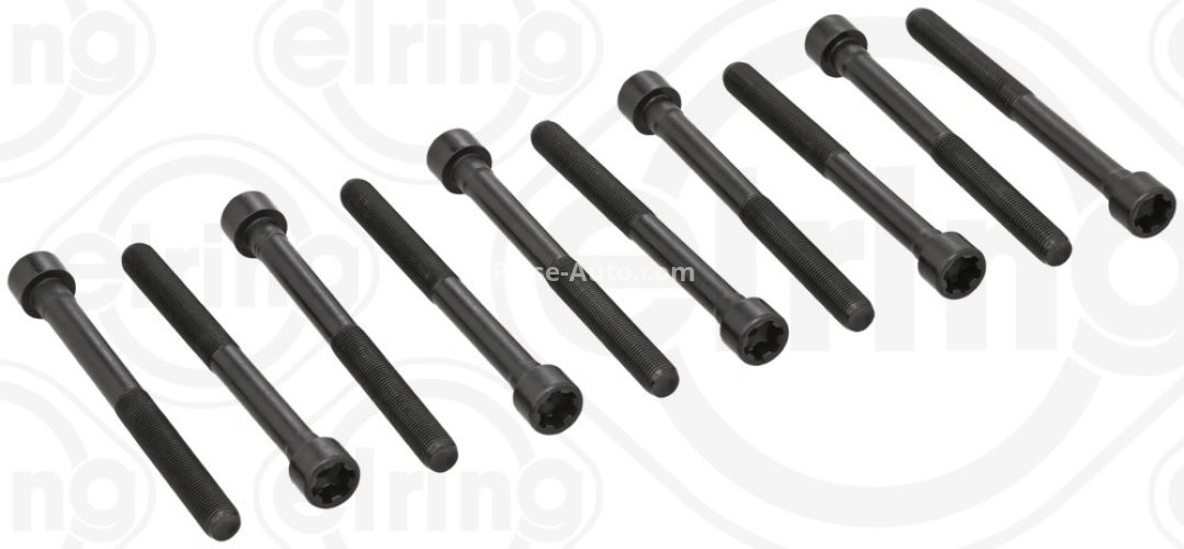 Set șuruburi / prezoane chiulasă - ELRING - pentru:  ALFA ROMEO 145, 146, 155; FIAT BRAVA, BRAVO, DUCATO, FIORINO, PALIO, PUNTO, STRADA, TEMPRA; LANCIA DEDRA, DELTA I, II, PRISMA 1.8D/1.9D 01.83-