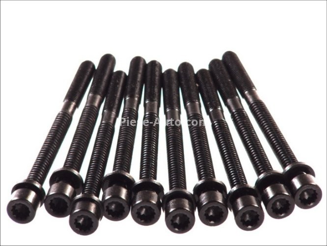 Set șuruburi / prezoane chiulasă - ELRING - pentru:  AUDI 100, A6, A8, V8 3.6/3.7/4.2 10.88-06.99