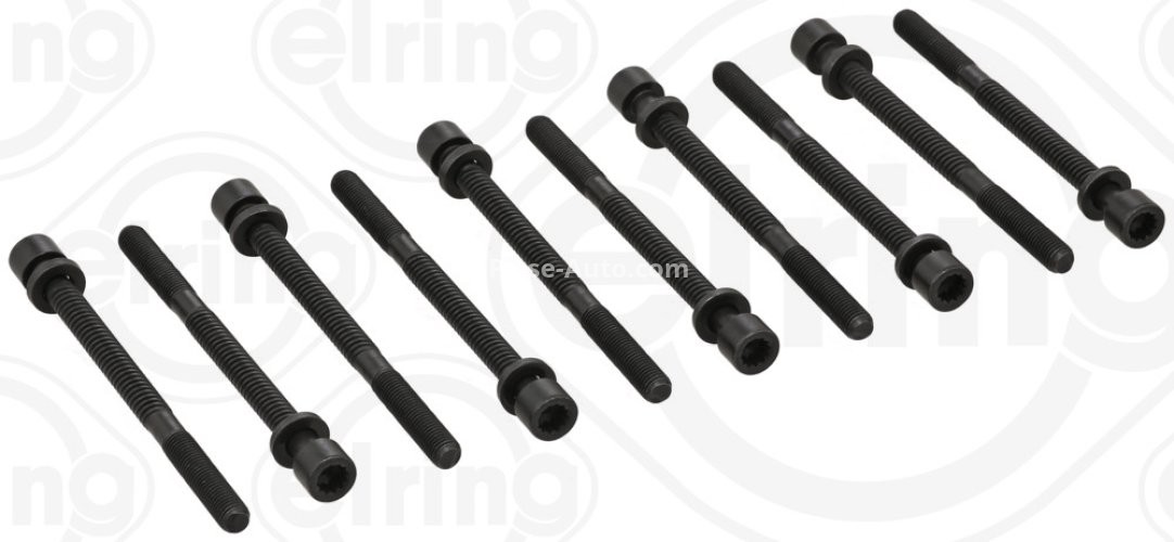 Set șuruburi / prezoane chiulasă - ELRING - pentru:  AUDI 100, A6, A8, V8 3.6/3.7/4.2 10.88-06.99