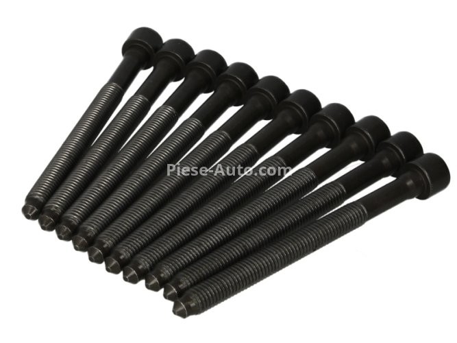 Set șuruburi / prezoane chiulasă - ELRING - pentru:  AUDI A1, A3, A4, A5, A6, A8, Q3, Q5, TT; SEAT ALHAMBRA, LEON, TOLEDO III; SKODA OCTAVIA, SUPERB; VW GOLF V, VI; VW PASSAT, MULTIVAN V, TRANSPORTER V 1.8/2.0 09.04-