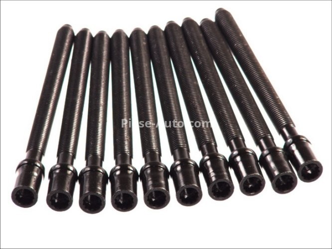Set șuruburi / prezoane chiulasă - ELRING - pentru:  AUDI A3, A4, A6; SEAT LEON, TOLEDO III; SKODA OCTAVIA, SUPERB; VW GOLF V, JETTA III, PASSAT, TOURAN 2.0 02.03-