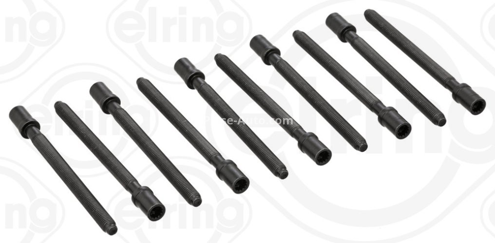 Set șuruburi / prezoane chiulasă - ELRING - pentru:  AUDI A3, A4, A6; SEAT LEON, TOLEDO III; SKODA OCTAVIA, SUPERB; VW GOLF V, JETTA III, PASSAT, TOURAN 2.0 02.03-