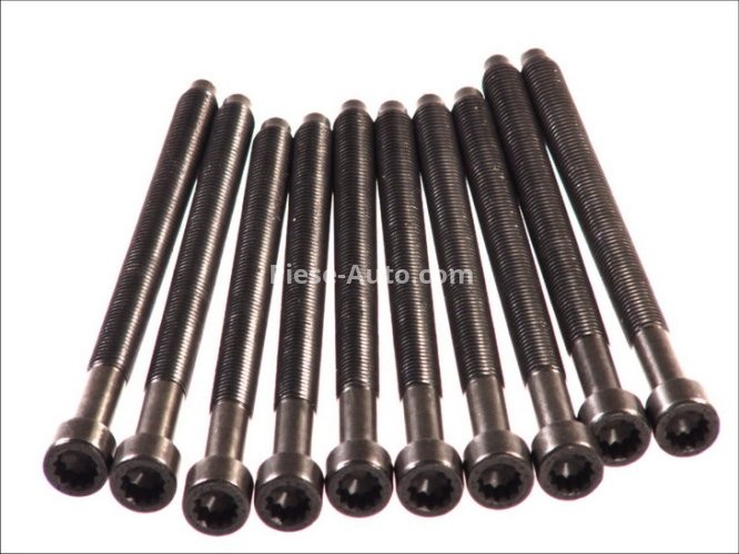 Set șuruburi / prezoane chiulasă - ELRING - pentru:  AUDI A3, A4; FORD GALAXY; SEAT ALHAMBRA, ALTEA, CORDOBA, LEON, TOLEDO; SKODA FABIA, OCTAVIA, SUPERB; VW BORA, CADDY III, PASSAT, SHARAN, TRANSPORTER V 1.9/2.0 03.95-