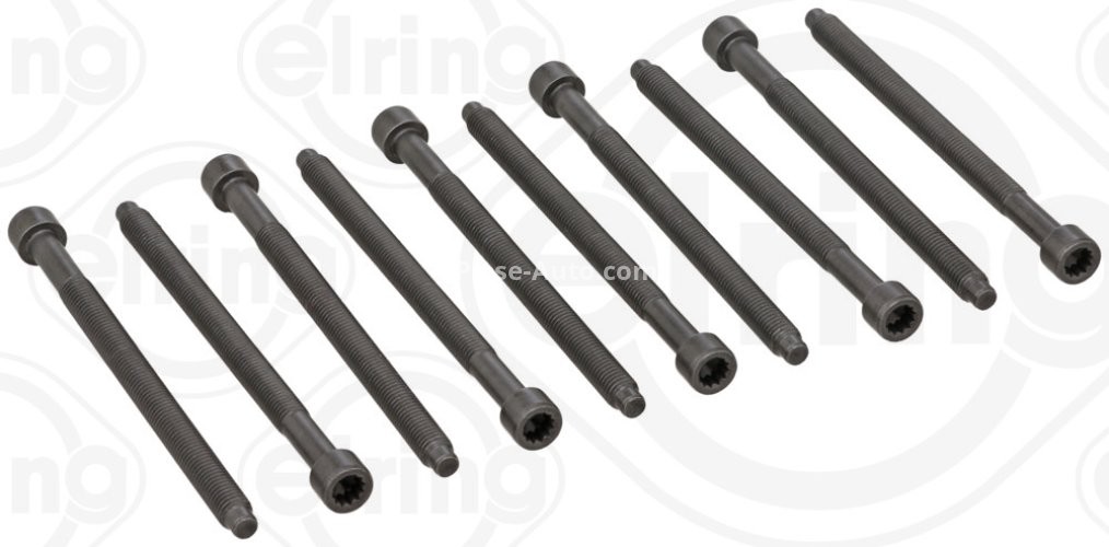 Set șuruburi / prezoane chiulasă - ELRING - pentru:  AUDI A3, A4; FORD GALAXY; SEAT ALHAMBRA, ALTEA, CORDOBA, LEON, TOLEDO; SKODA FABIA, OCTAVIA, SUPERB; VW BORA, CADDY III, PASSAT, SHARAN, TRANSPORTER V 1.9/2.0 03.95-