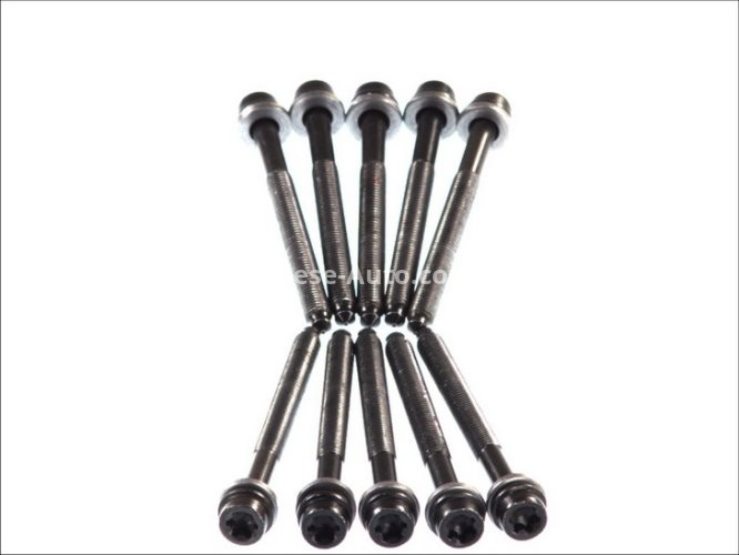 Set șuruburi / prezoane chiulasă - ELRING - pentru:  AUDI A3, A4; SEAT CORDOBA, IBIZA, LEON, TOLEDO; SKODA FABIA, OCTAVIA, SUPERB; VW GOLF IV, V, VI, JETTA, PASSAT 1.6/2.0 11.94-