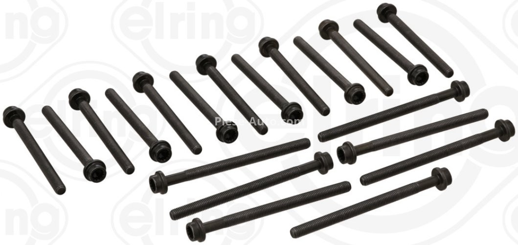 Set șuruburi / prezoane chiulasă - ELRING - pentru:  AUDI A3, TT; PORSCHE CAYENNE; VW EOS, GOLF IV, V, PHAETON, TOUAREG, MULTIVAN V, TRANSPORTER V 3.2 04.02-